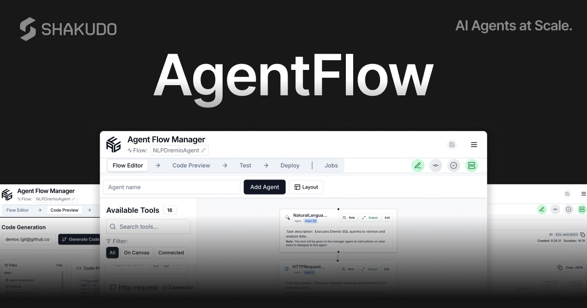 Shakudo Launches AgentFlow