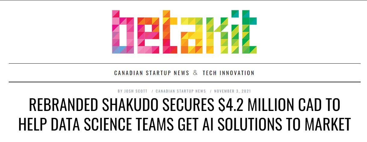 Rebranded Shakudo secures $4.2 Million CAD to help data science teams get AI solutions to market