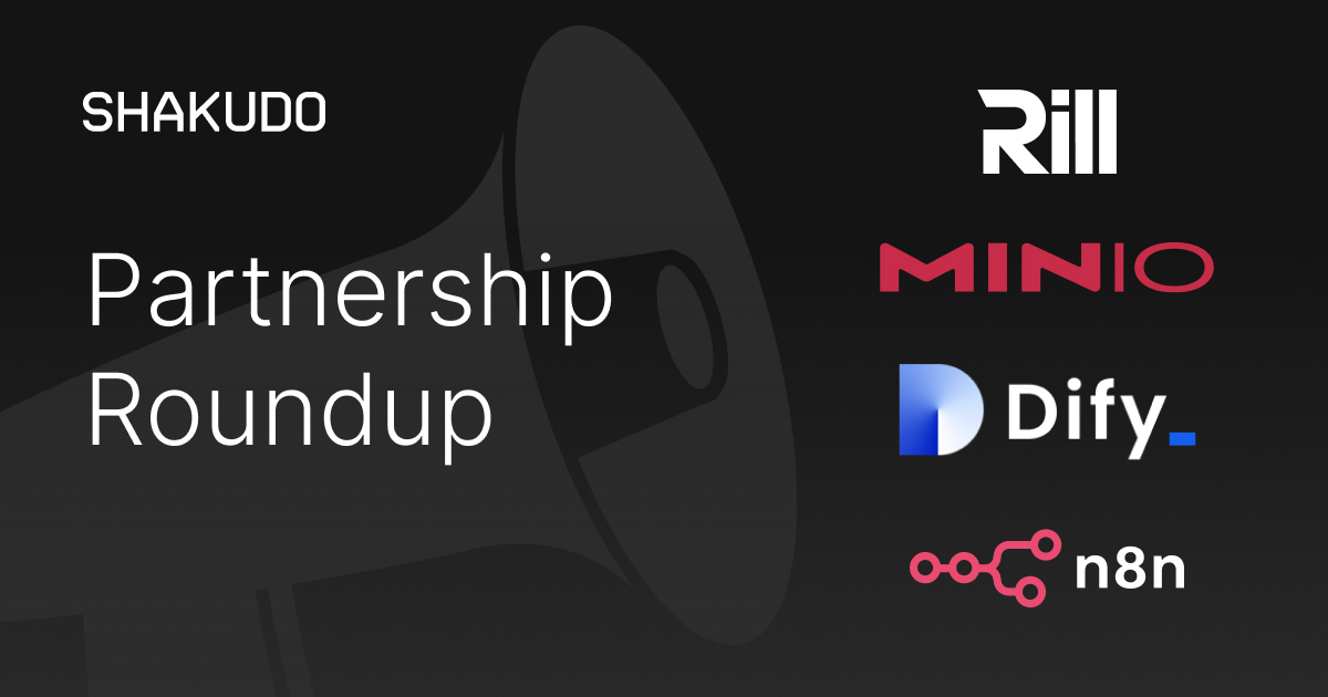 Shakudo Technology Partnership Roundup #01